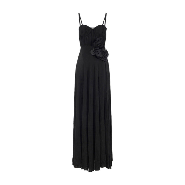 Elisabetta Franchi Abito lungo Abito Donna in lurex con fiore 42 - Francavilla Moda